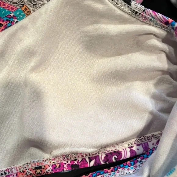 Colorful Ruffle Bikini Top - Picture 7 of 7